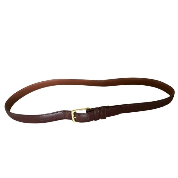 Coach Leather Belt Women’s 5700 Brown in 36” w/ Brass Buckle - Picture 2 of 5